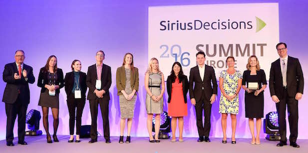 Iron Mountain Award Winning Team at SiriusDecisions 2016 Summit Europe