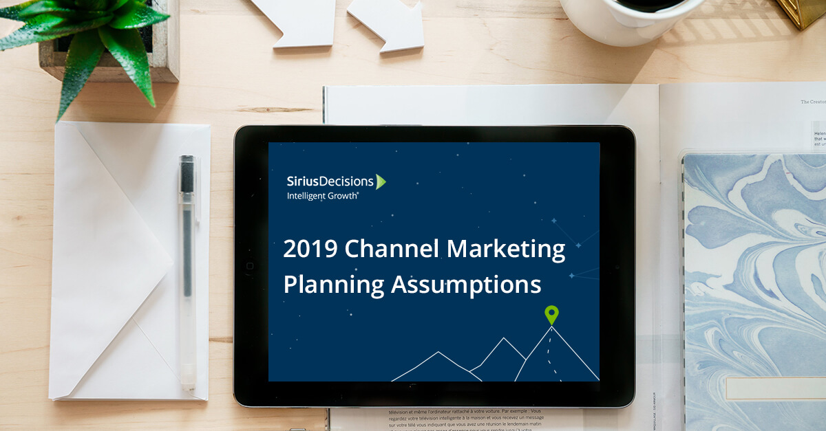 tablet on desk 2019 channel marketing planning assumptions
