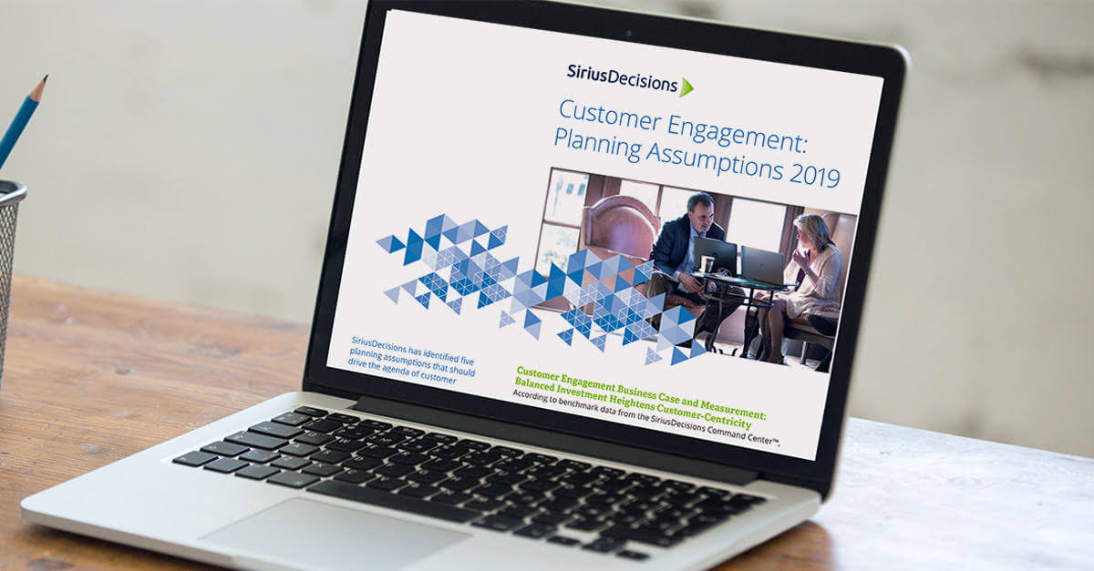 customer engagement planning assumptions 2019 laptop screen