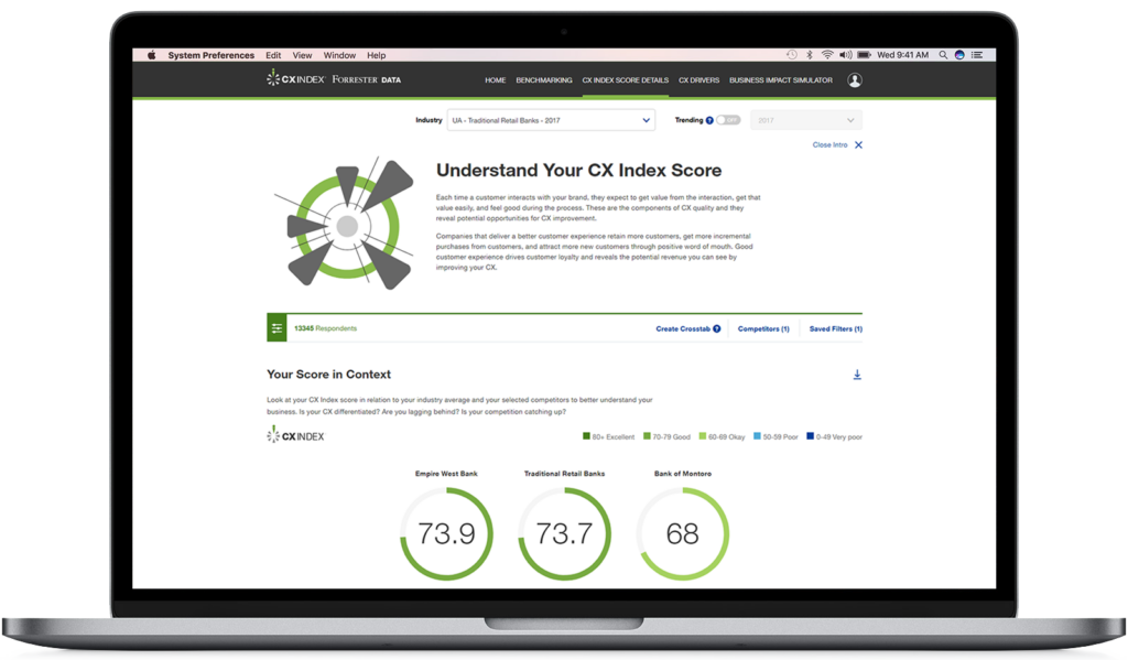 forrester research customer experience index