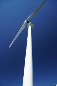 A wind turbine in Canada