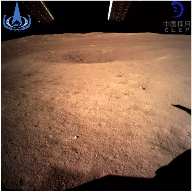 Chang'e 4's first photo of the Dark Side of the moon