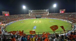 Fans celebrate a T-20 cricket match