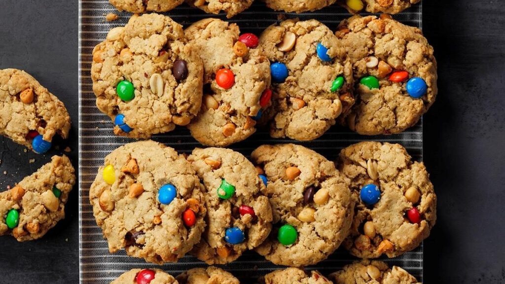 Cookies with colorful candy