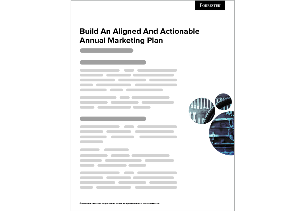 How To Build A B2B Marketing Plan | Forrester Europe