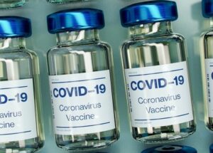 Vials of COVID vaccine