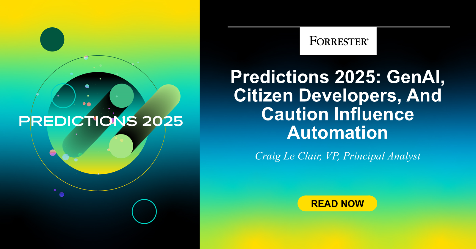 The key to automation success is balancing AI innovation with the scale of traditional automation. Learn more in our 2025 predictions.