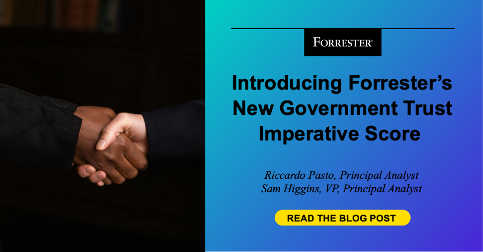 Introducing Forrester’s New Authorities Belief Crucial Rating 