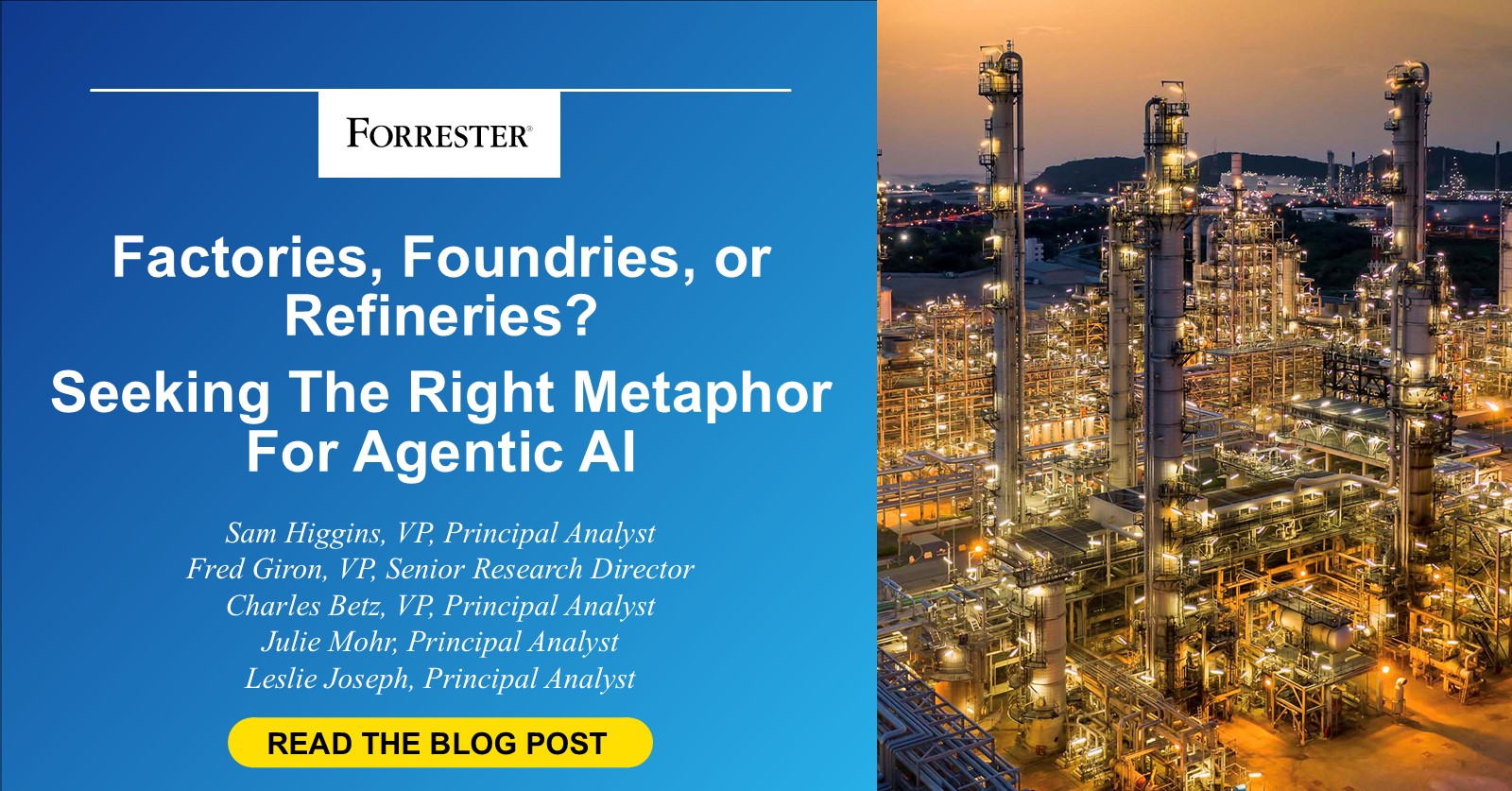 Factories, Foundries, or Refineries? Seeking The Right Metaphor For Agentic AI