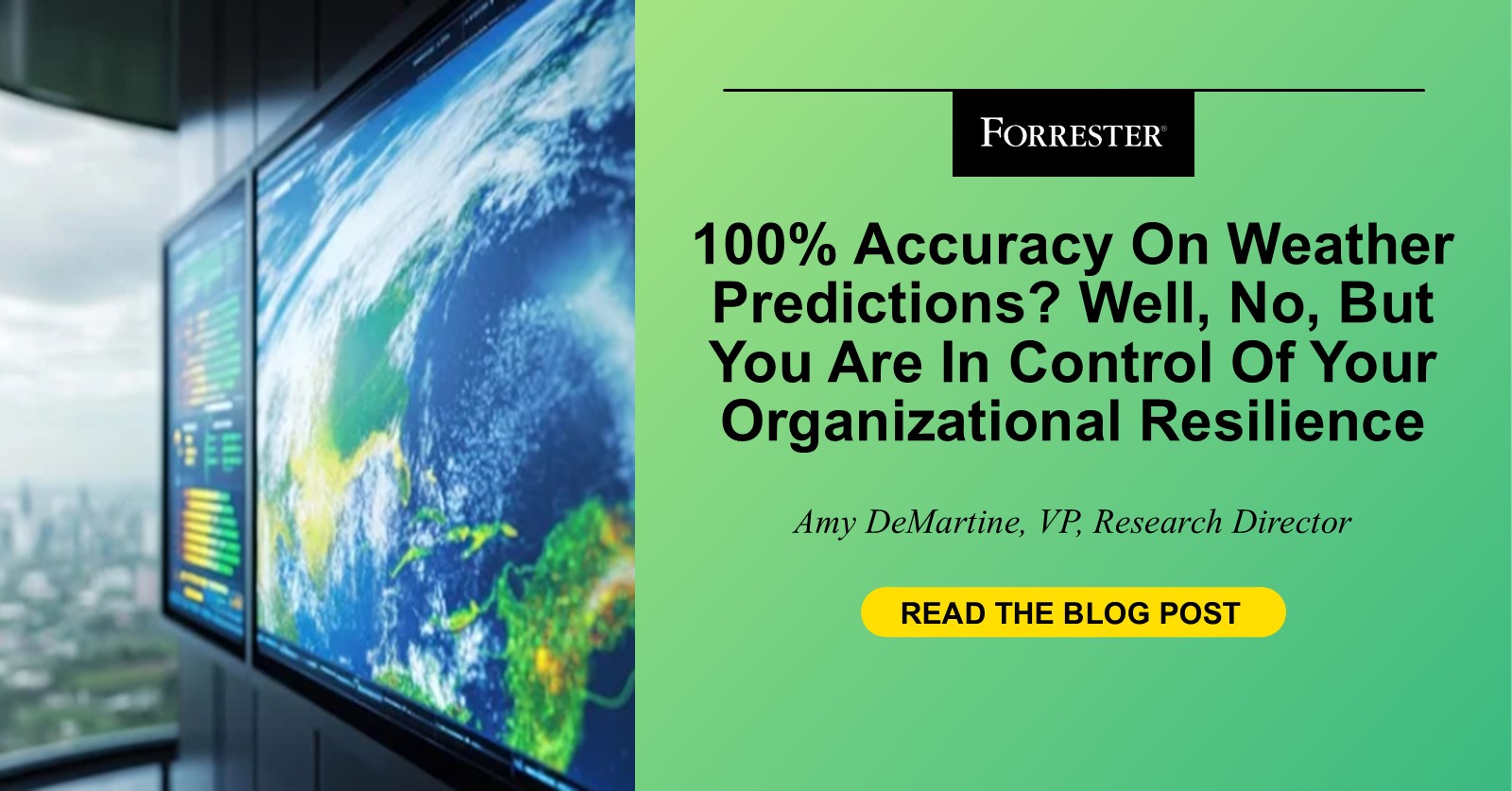 100% Accuracy On Climate Predictions? Effectively, No, However You Are In Management Of Your Organizational Resilience