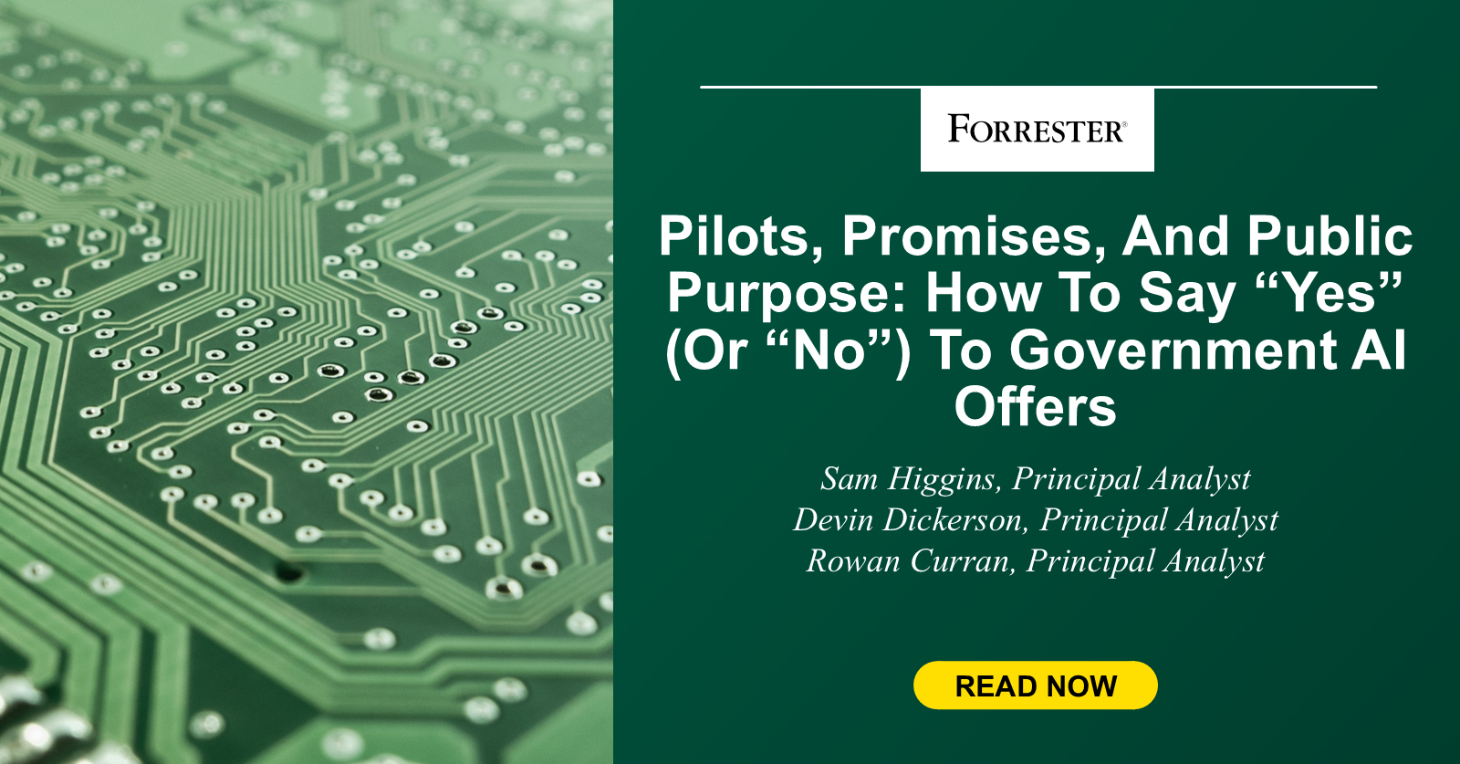 How To Say “Yes” (Or “No”) To Government AI Offers How To Say “Yes” (Or “No”) To Government AI Offers