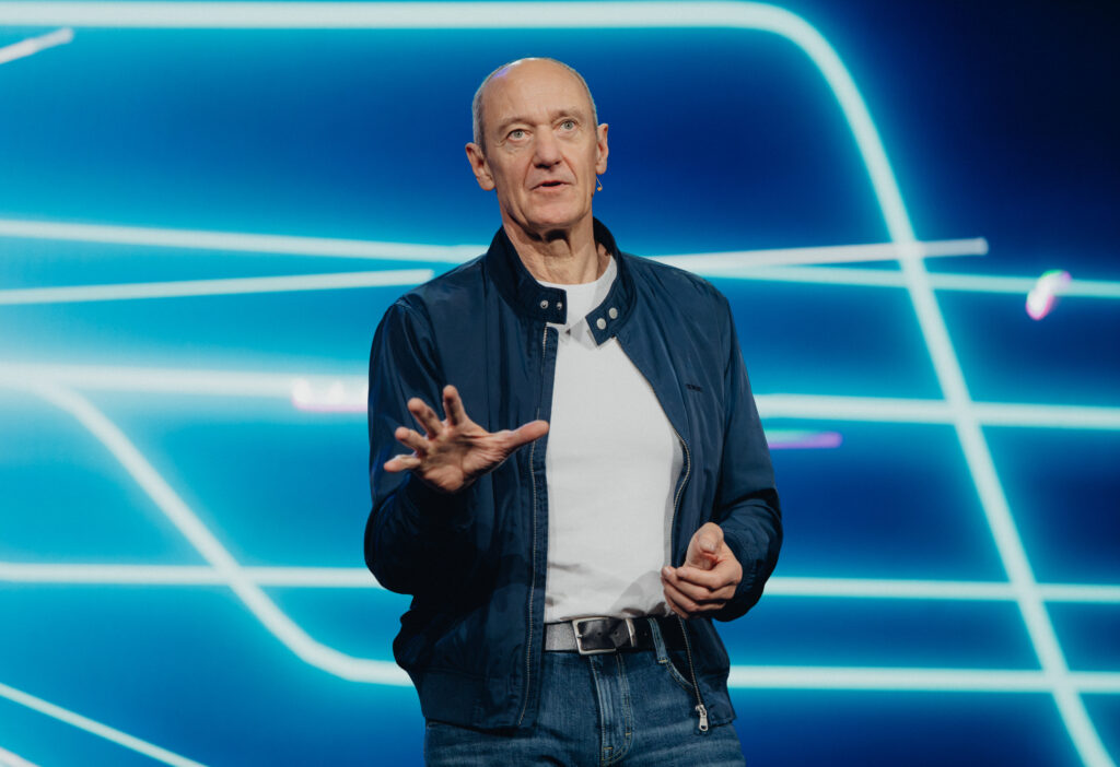 Roland Busch, Chief Executive Officer and President of Siemens AG, delivering the keynote address at CES