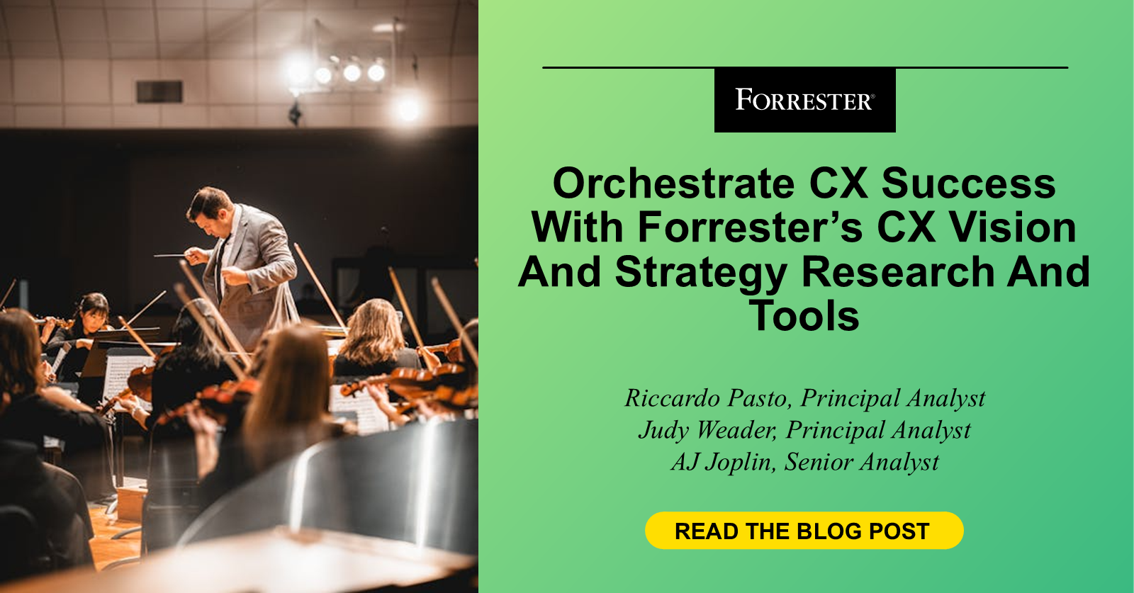 Orchestrate CX Success With Forrester’s CX Vision And Strategy Research