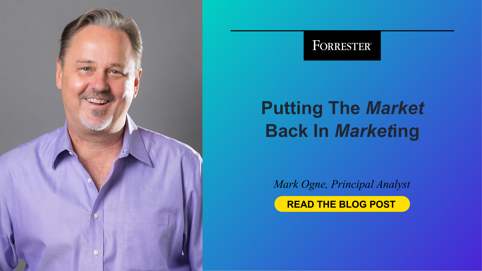 Putting The Market Back In Marketing