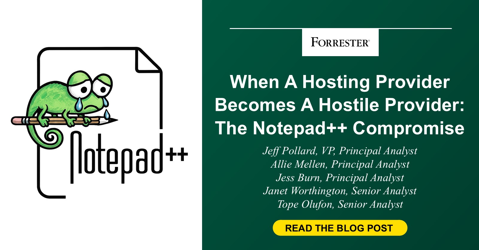 When A Hosting Provider Becomes A Hostile Provider: The Notepad++ Compromise When A Hosting Provider Becomes A Hostile Provider: The Notepad++ Compromise