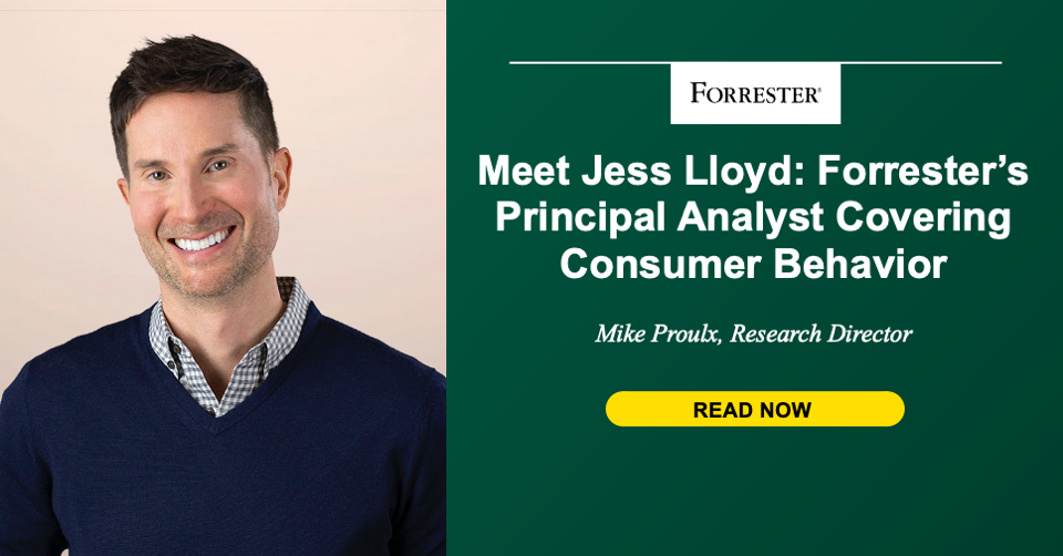 Forrester’s New Principal Analyst Overlaying Client Conduct Forrester’s New Principal Analyst Overlaying Client Conduct