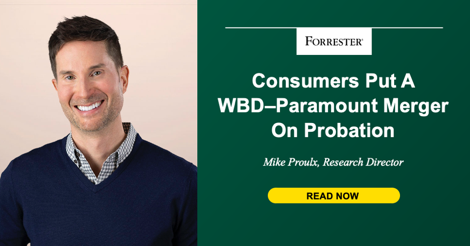 Consumers Put A WBD-Paramount Merger On Probation