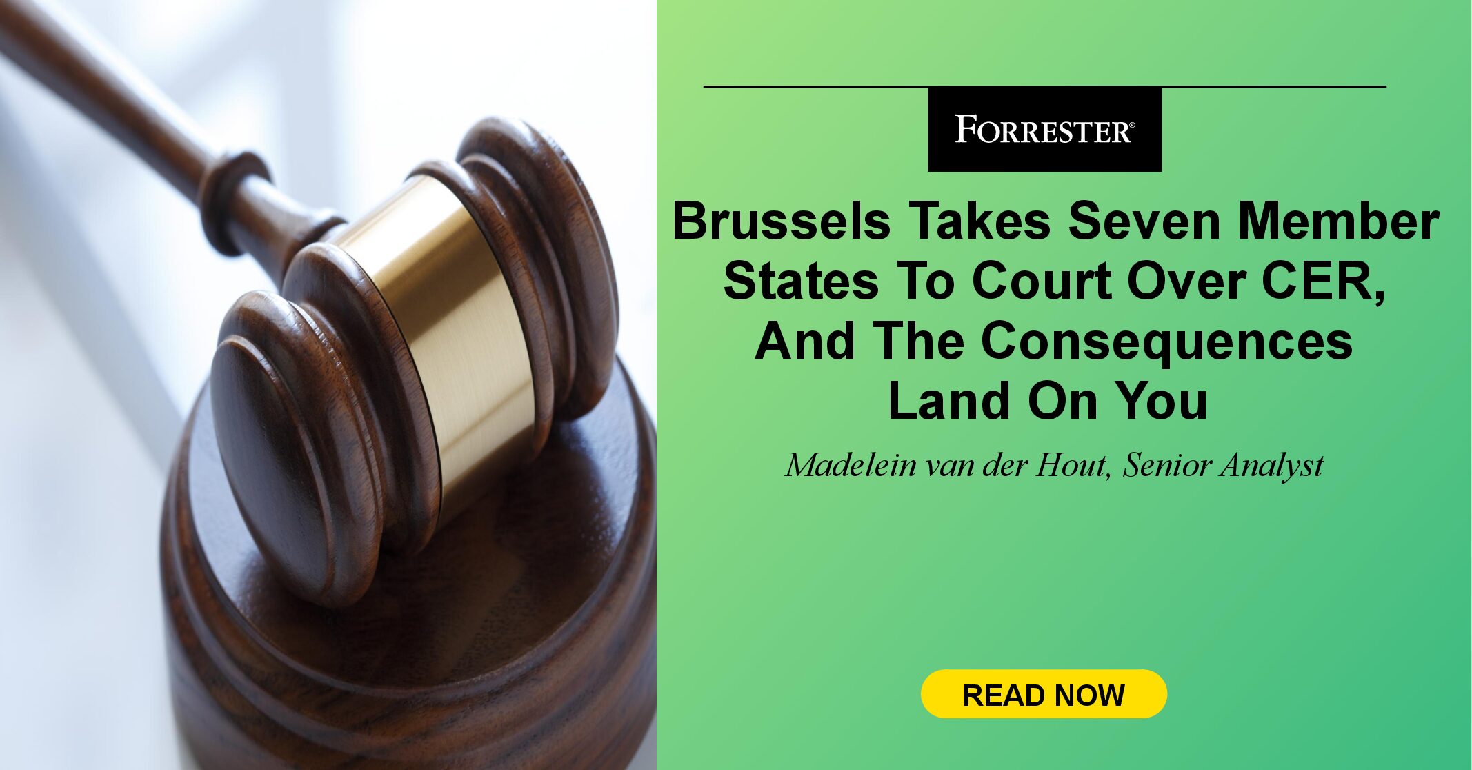 Brussels Takes Seven Member States To Court Over CER, And The Consequences Land On You