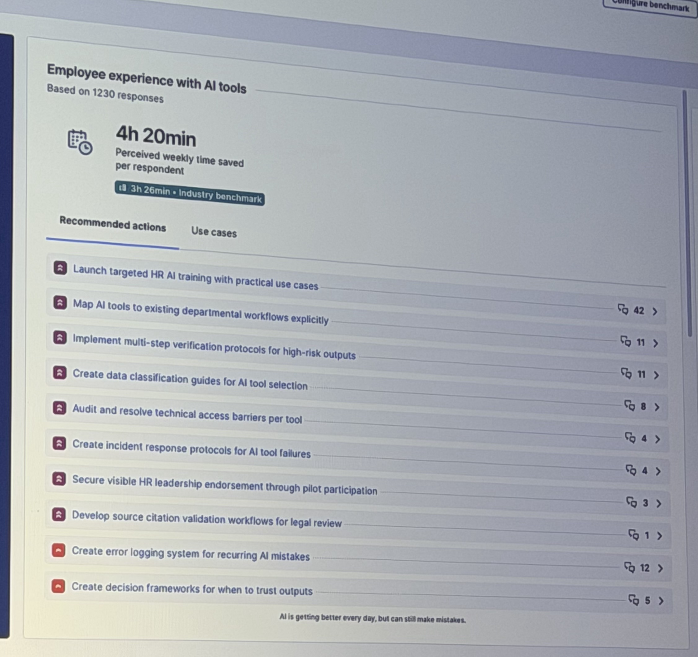 AI Drive correlates AI experience data and offers up recommendations for improvements.