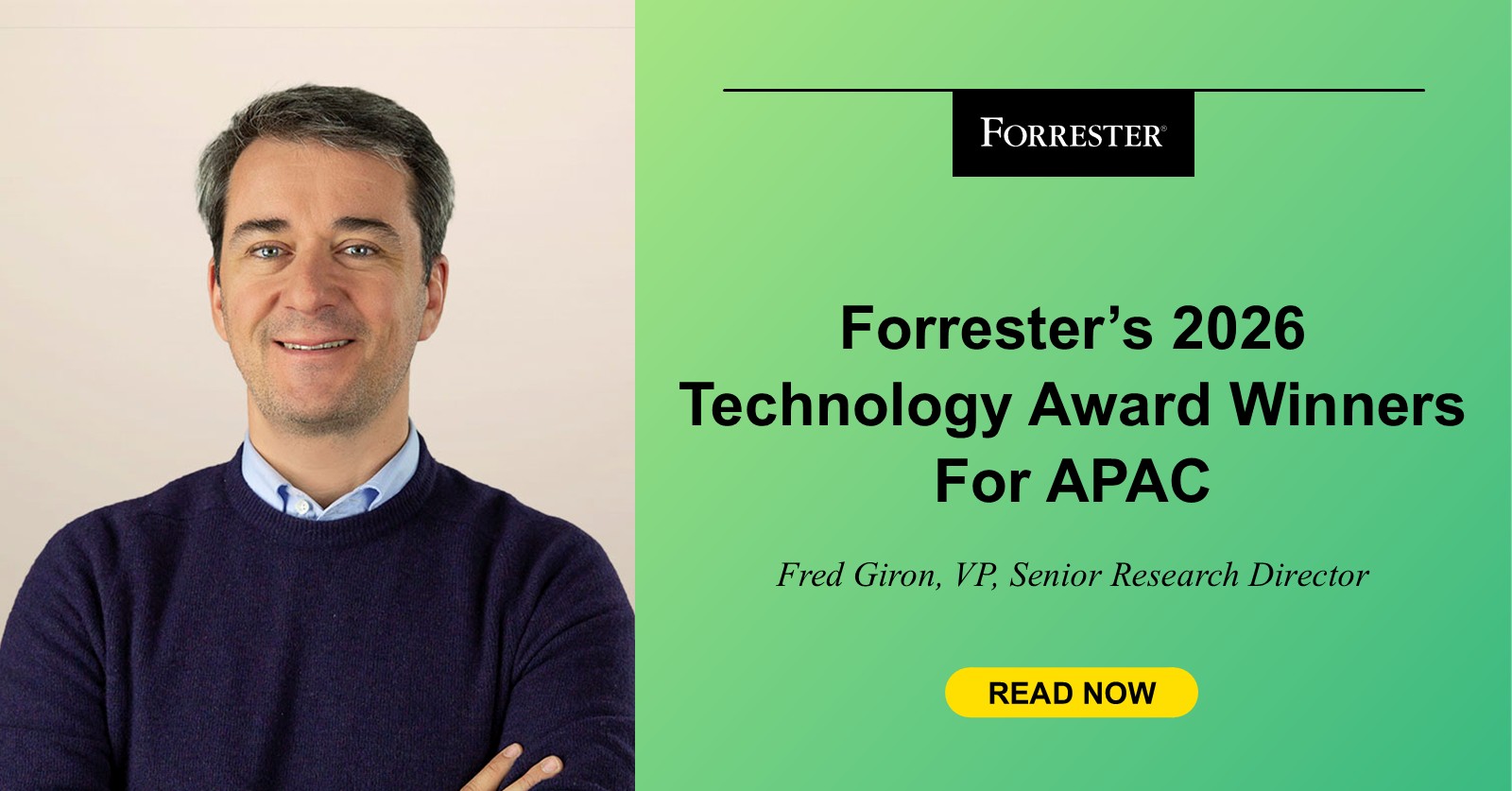 Forrester’s 2026 Technology Award Winners For APAC