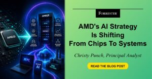 AMD AI Strategy cover slide for Forrester blog post