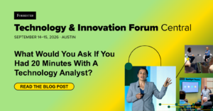 What Would You Ask If You Had 20 Minutes With A Technology Analyst?
