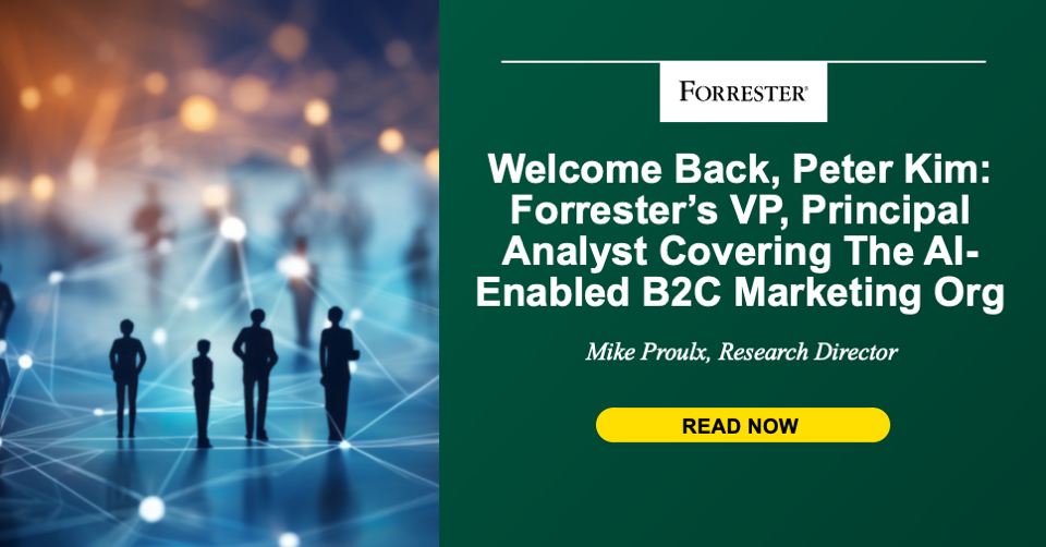 Forrester’s VP, Principal Analyst Protecting The AI-Enabled B2C Advertising and marketing Org