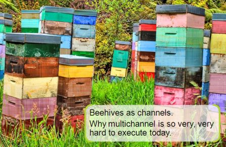 Beehives as multichannel commerce. Why multichannel is so very very hard to execute today