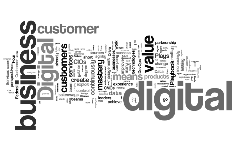 Tag cloud for digital business